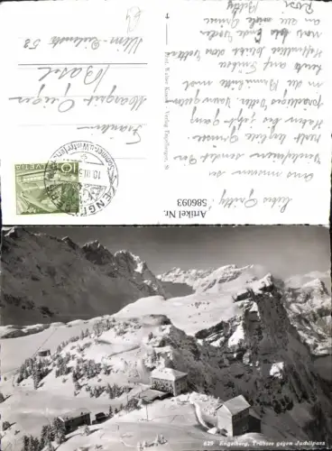 586093,Engelberg Trübsee geg. Juchlipass i. Winter Switzerland