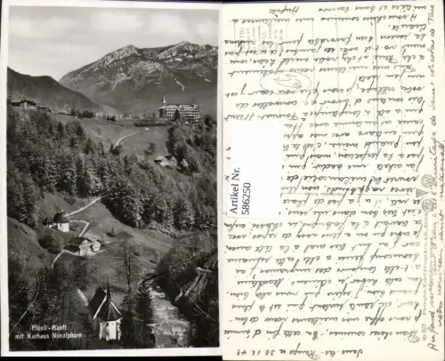 586250,Foto Ak Flüeli-Ranft m. Kurhaus Nünalphorn Switzerland