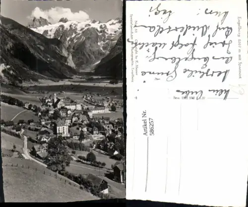 586257,Foto Ak Engelberg m. Spannort Switzerland