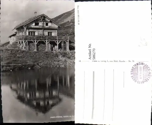 586270,Foto Ak Joch-Hütte Berghaus Jochpass Engelberg Switzerland