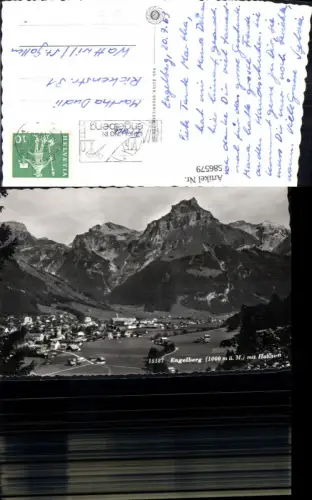 586579,Foto Ak Engelberg m. Hahnen Switzerland