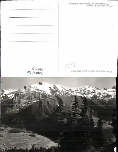 586710,Foto Ak Panorama v. Ristis-Station Titlis Engelberg Switzerland