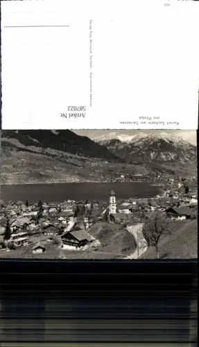 587022,Foto Ak Sachseln a. Sarnersee m. Pilatus Switzerland