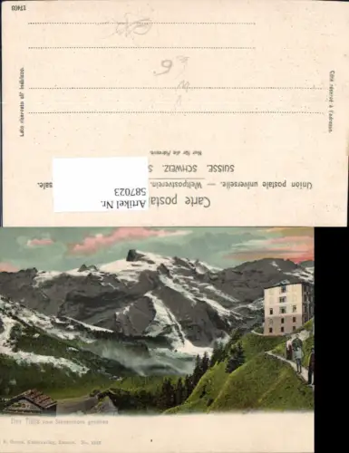 587023,Titlis v. Stanserloch gesehen Engelberg Switzerland pub E. Goetz 1247