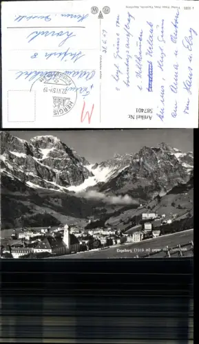 587401,Foto Ak Engelberg geg. d. Juchlipass Switzerland