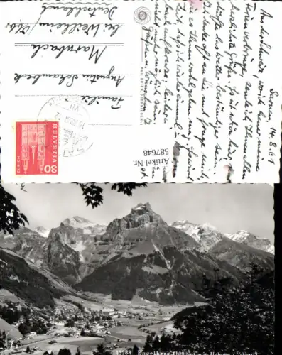 587648,Foto Ak Engelberg m. Hahnen Switzerland