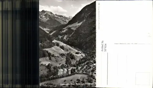 587654,Fliegeraufnahme Flüeli-Ranft Sachseln Hotel Nünalphorn Switzerland