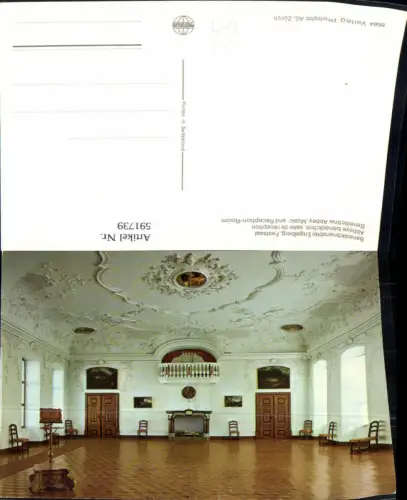 591739,Benediktinerabtei Engelberg Festsaal Innen Switzerland