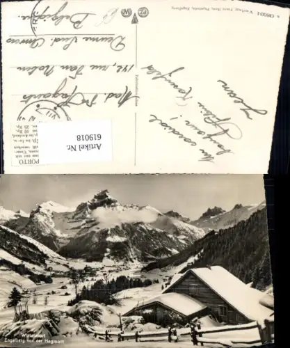 619018,Foto Ak Wintersport Engelberg v. d. Hegmatt Winteransicht