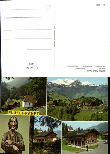 619419,Mehrbild Ak Sachseln Flüeli-Ranft Ranft Br. Klaus Wohnhaus Geburtshaus