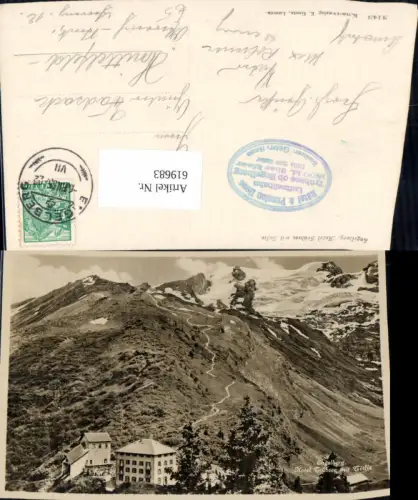 619683,Foto Ak Engelberg Hotel Trübsee m. Titlis