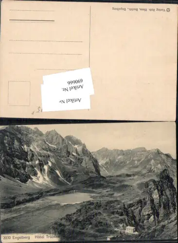 690666 Engelberg Hotel Trübsee Obwalden 1905 pub Robert Hess