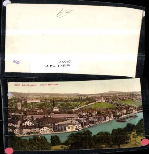 154657,Schaffhausen m. Munot Kt Schaffhausen