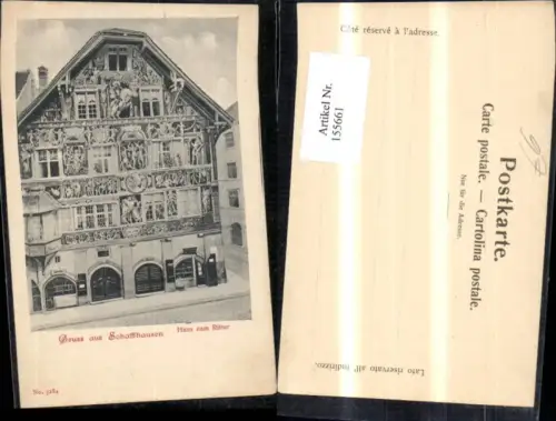 155661,Schaffhausen Haus z. Ritter Ansicht