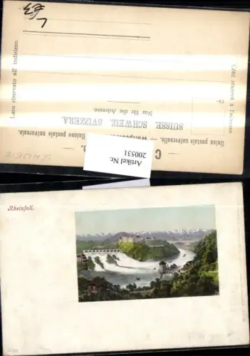 200531,Litho AK Rheinfall Wasserfall Kt Schaffhausen