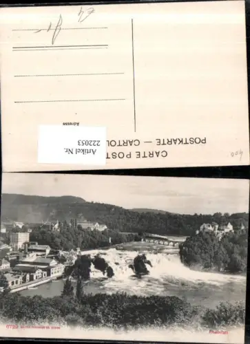 222053,Rheinfall Wasserfall b. Neuhausen Kt Schaffhausen