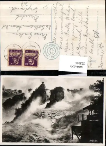 222054,Rheinfall Wasserfall b. Neuhausen Kt Schaffhausen