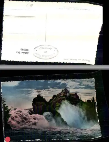 303989,Rheinfall Wasserfall u. Schloss Laufen b. Neuhausen Kt Schaffhausen