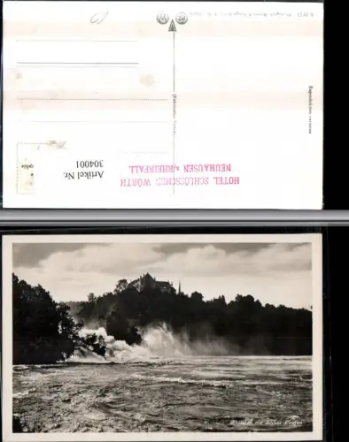 304001,Rheinfall Wasserfall b. Neuhausen m. Schloss Laufen Kt Schaffhausen