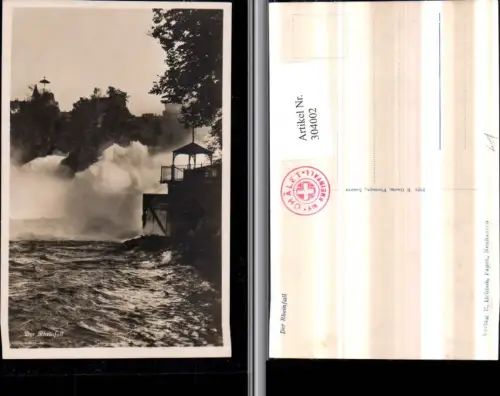 304002,Rheinfall Wasserfall b. Neuhausen Kt Schaffhausen