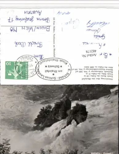 482178,Rheinfall Wasserfall b. Neuhausen Kt Schaffhausen