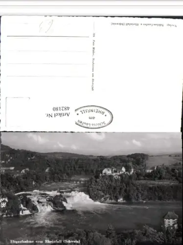 482180,Rheinfall Wasserfall m. Schloss b. Neuhausen Kt Schaffhausen