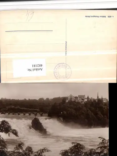 482181,Rheinfall Wasserfall Schloss Laufen b. Neuhausen Kt Schaffhausen