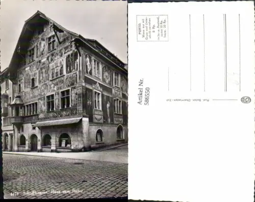 586550,Foto Ak Schaffhausen Haus Zum Ritter Switzerland