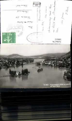 586615,Fliegeraufnahme Stein a. Rhein m. Insel Werd Switzerland