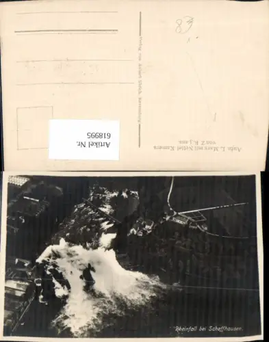 618995,Luftbild L. Marx Foto Ak Rheinfall b. Schaffhausen Neuhausen am Rheinfall
