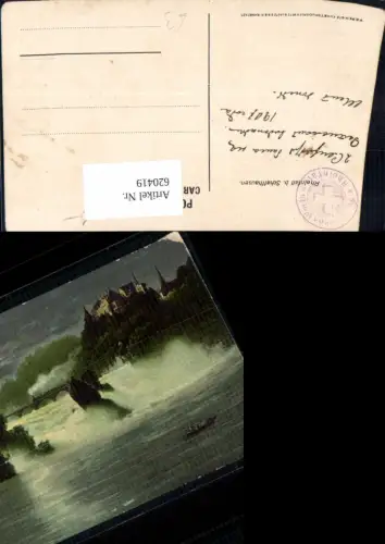 620419,Künstler Ak Rheinfall b. Schaffhausen Neuhausen am Rheinfall