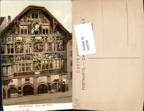 620599,Schaffhausen Haus zum Ritter Kunstvolle Fassade