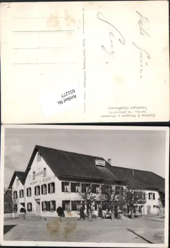 651277,Trasadingen KT. Schaffhausen Wirtschaft Metzgerei Haumesser