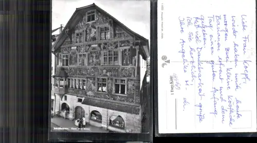 690580 Schaffhausen Haus am Ritter Kinderwagen Erker
