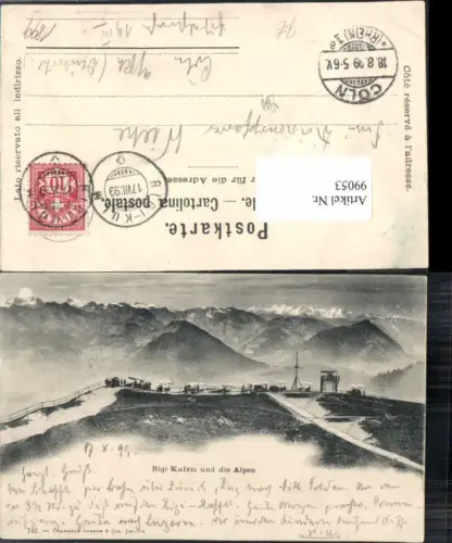 99053,Rigi Kulm und Alpen Schwyz 1905