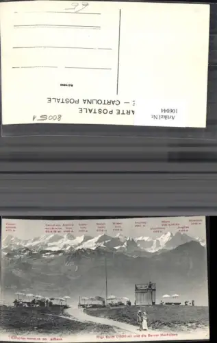 106044,Rigi Kulm u. d. Berner Hochalpen Kanton Schwyz