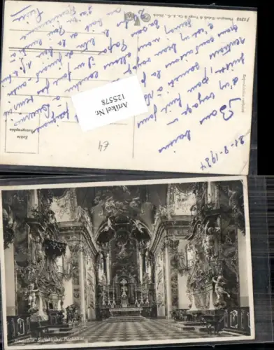 125578,Einsiedeln m. Altar Kirche Kt Schwyz