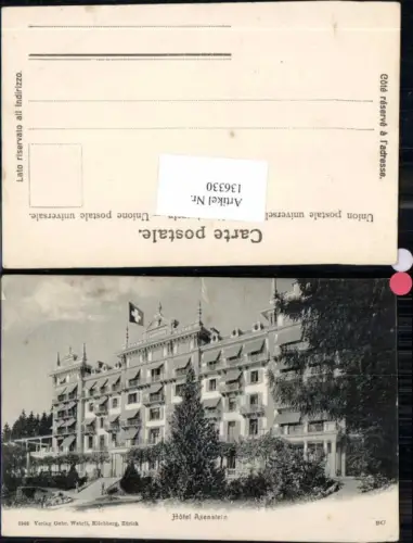 136330,Hotel Axenstein Morschach Detailansicht Kt Schwyz