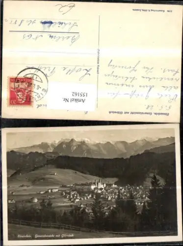 155162,Einsiedeln Generalansicht m. Glärnisch 1928 Kt Schwyz