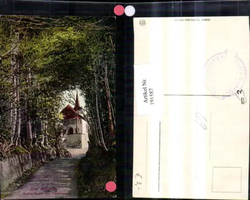 191587,Küssnacht Hohle Gasse m. Tellskapelle Kt Schwyz