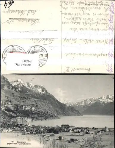 191600,Brunnen geg. d. Urirotstock Kt Schwyz