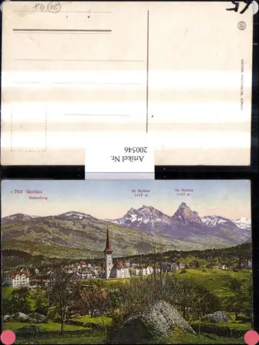 200546,Goldau Totale Steinerberg Kl. Mythen Gr. Mythen Kt Schwyz