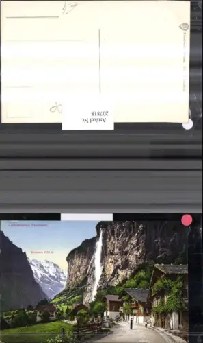 207818,Lauterbrunnen Staubbach Wasserfall Grosshorn Kt Schwyz