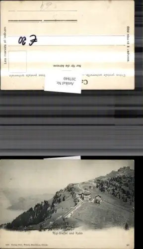 207840,Rigi-Staffel u. Kulm Kt Schwyz