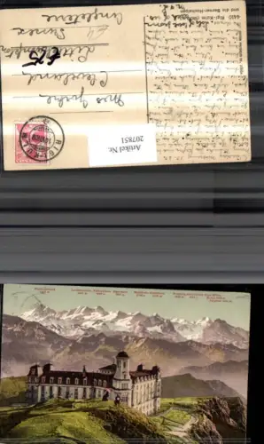 207851,Rigi-Kulm u. d. Berneralpen Rosenhorn Wetterhorn Trugberg Eiger Mönch Kt Schwyz