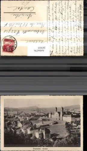 207855,Einsiedeln Teilansicht m. Kloster