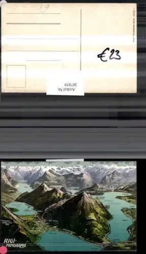 207859,Rigi-Panorama aus d. Vogelschau Arth Meggen Brunnen Schwyz