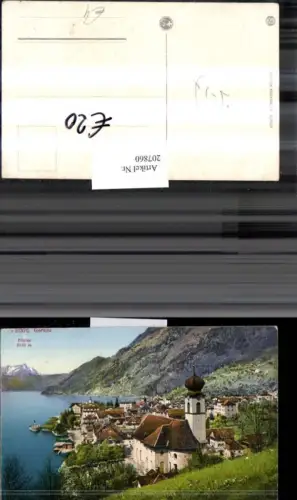 207860,Gersau Totale Kirche Pilatus Kt Schwyz