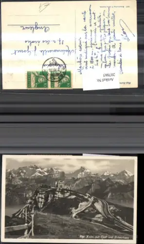 207865,Rigi Kulm m. Tödi u. Scheerhorn pub E. Goetz 1317 Kt Schwyz