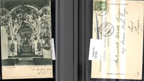 207868,Einsiedeln Kirche Innenansicht Kt Schwyz